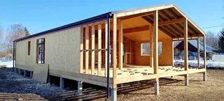 Haus nach individuellem Entwurf, Gebiet Kostroma: fertiges Gebäude