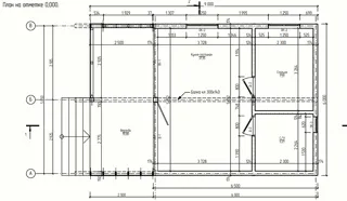 Haus nach Projekt „Chalet 45“, Gebiet Kostroma: Projektgrundriss