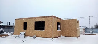 Haus 155 m² nach individuellem Projekt, Siedlung Kukarino: Wandmontage