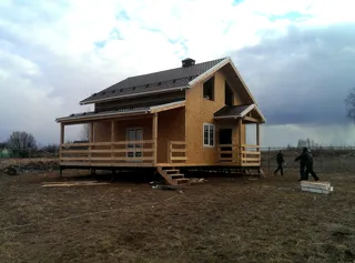 Haus nach Projekt „Sefir“, Dorf Kadnikovo: Fertiges Haus