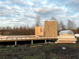 Haus nach individuellem Entwurf, Dorf Nikitilovo: Wandmontage
