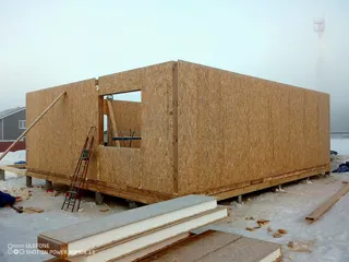 Haus 90,3 m² nach individuellem Projekt, Dorf Pazushino: Wandmontage