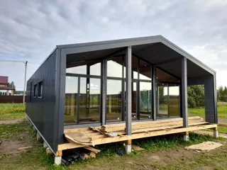 Haus nach Projekt „Barnhouse 84.2“, Dorf Ivantsevo: Fertiges Haus