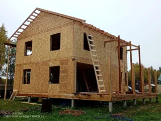 Haus nach Projekt „Dilischans 8x9“, Region Wologda: Dach