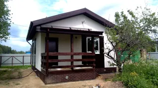 Haus nach Projekt „Slawjanskij Skit“, Region Jaroslawl: Fertiges Haus
