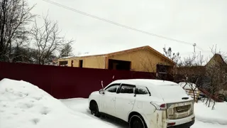 Haus nach Projekt „Barnhouse 110“, Ivanovo: Wandmontage