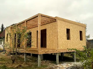 Haus nach Projekt „Mistika - E2.8“, Gebiet Nischni Nowgorod: Fertiges Haus