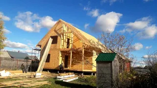 Haus nach Projekt „Jastreb“, Gebiet Iwanowo: Obergeschoss und Dachgeschoss