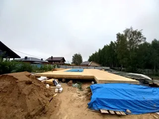 Haus 228 m² nach individuellem Projekt, Dorf Lunevo: SIP-Boden auf Höhe 0