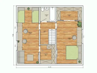 Haus nach Projekt „Betti“, Ivanovo: Projektgrundriss