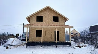 Haus nach Projekt „Nesabudka“, Gartengemeinschaft SNT „Rus“: zweites Obergeschoss und Dachgeschoss