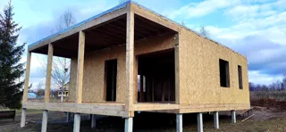 Haus 76 m² nach individuellem Projekt, Dorf Shirokovo: Fertiges Haus