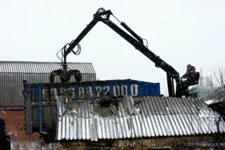 Haus nach Projekt „Metschta pl.1“, Saratov: Lieferung des Hausbausatzes