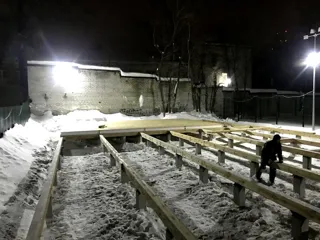 Haus 263 m² nach individuellem Projekt, Nizhniy Novgorod: Fundament und Grundrahmen