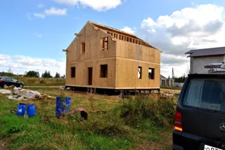 Haus nach Projekt „Sokol - 2“, Dorf Krivtsovo: Obergeschoss und Dachgeschoss