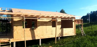 Haus 84 m², individuelles Projekt, Siedlung „Pojma Rusy“: Wandmontage
