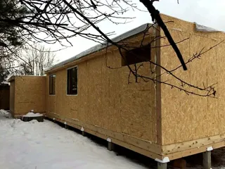 Haus 111,6 m² nach individuellem Projekt, Dorf Troitse Seltsy: Wandmontage