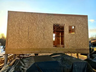 85 m² house built to a custom design, Rybinsk: wall assembly
