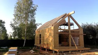 Haus 76 m² nach individuellem Projekt, Dorf Emelyanka: Wandmontage