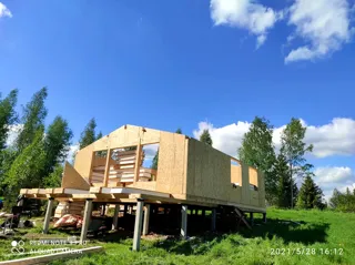 Haus nach individuellem Projekt, KP „Zentralnoe Rasdole“: Wandmontage