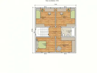 Haus nach Projekt „Platon“, Nizhniy Novgorod: Projektgrundriss