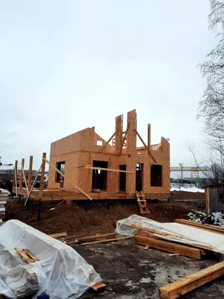130 m² ev, özel proje, Ukhta: ikinci kat ve çatı katı
