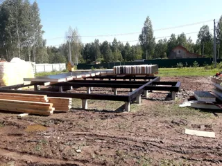 House based on the “Dilizhans” design, Moscow Region: foundation and sill strapping
