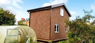 Haus nach Projekt „Kleines Ferienhaus“, Gebiet Kostroma: Fertiges Haus