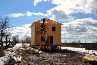 House based on the “Topaz” design, Andreevskoe village: completed house