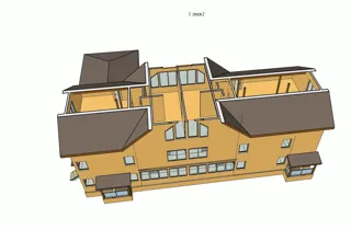 Haus nach individuellem Entwurf, Gebiet Moskau: Projektvisualisierung