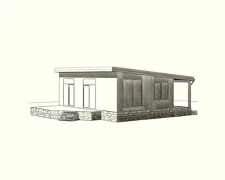 Haus nach individuellem Entwurf, Gebiet Moskau: Projektvisualisierung