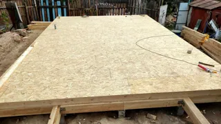 “Zareçe” projesine göre 104 m² yazlık ev, Ivanovo: 0 kotunda SIP panel zemin
