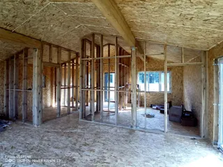Haus nach Projekt „Barnhouse 65“, Dorf Kryukovo: Innenwände