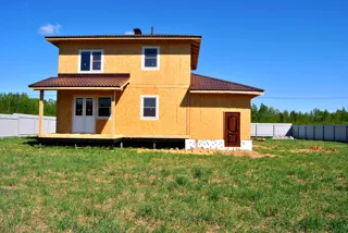 Haus nach Projekt „Slawjanka mini + Garage“, Siedlung Tunoshna: Fertiges Haus