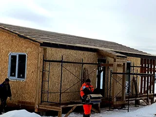 Haus nach individuellem Projekt, KP „Saretsche“: Dach