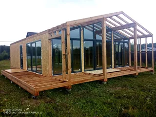 Haus nach Projekt „BarnHouse 76“, Gebiet Iwanowo: Dach