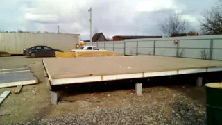 Haus nach Projekt „Barnhouse 76.1“, Gebiet Iwanowo: Fundament und Grundrahmen