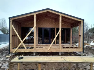 Haus 65,4 m² nach individuellem Projekt, Dorf Striznevo: Fertiges Haus