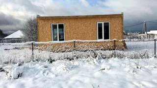 Haus 60 m² nach individuellem Projekt, Dorf Slobodka Sergiev: Fertiges Haus