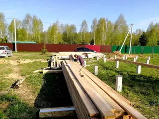 “Mistika E (ayna görüntüsü)” projesine göre ev, Vasilevo köyü: temel ve alt bağlama kirişi