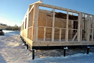 Haus nach individuellem Entwurf, Kineshma: Wandmontage