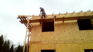 Haus nach Projekt „William 192“, Dorf Timonovo: Obergeschoss und Dachgeschoss