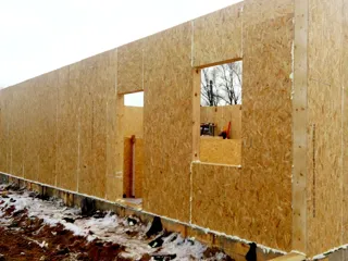 Bathhouse, “Office space 161.13” design, Suzdal: wall assembly