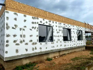 Haus 224 m² nach individuellem Projekt, Dorf Borovikovo: Fassadenverkleidung