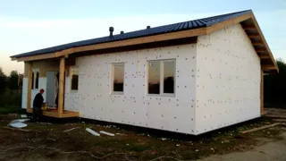 House, “Ivalo” design, Beli village: facade finishing