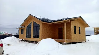 House based on the “Arizona mini” design, Belyanitsy village: completed house
