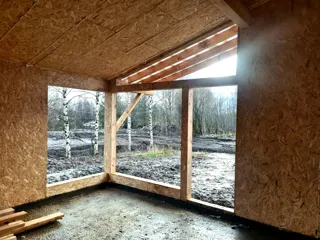 98 m² house, “Half-timbered 98” design, SNT “Kovalyovo”: interior partitions