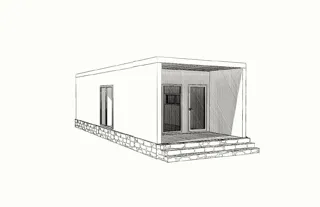 House based on the “Ochag” design, Starkovo village: design rendering