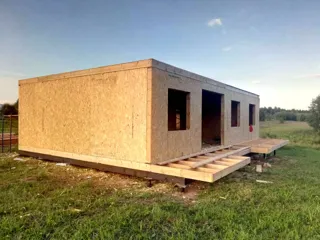House based on the “Ivalo” design, Beli village: wall assembly