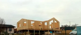 Haus nach individuellem Entwurf, Gebiet Moskau: Wandmontage